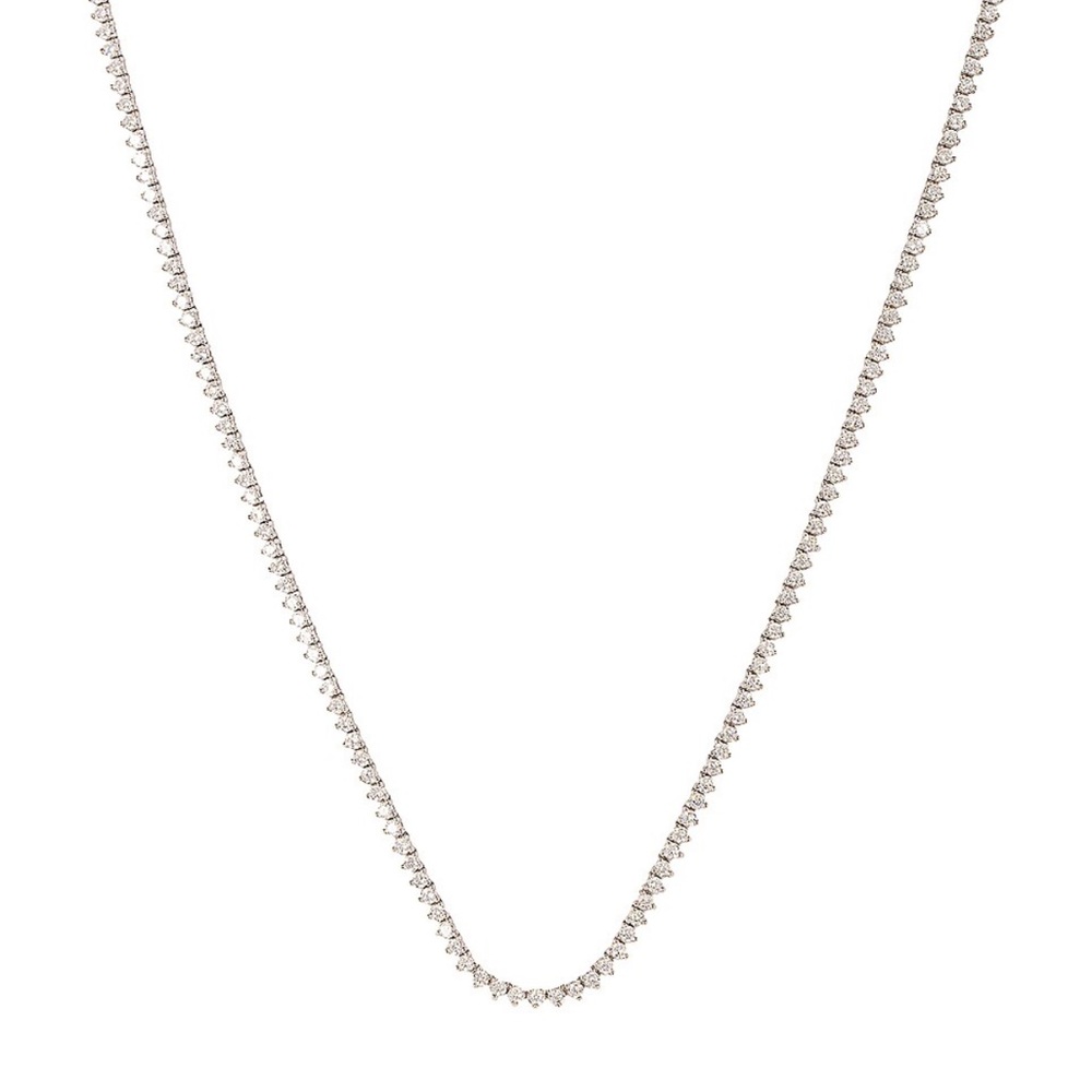 Sterling silver 925 tennis necklace - 17”